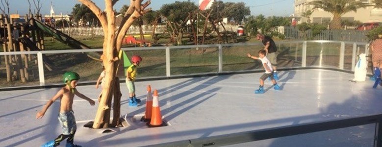 SA’s first outdoor ice rink opens at Rotary Blue Train Park in Mouille Point, Cape Town