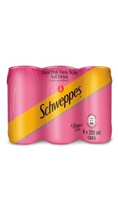 Schweppes Floral Pink 200ML CANS 6 PACK