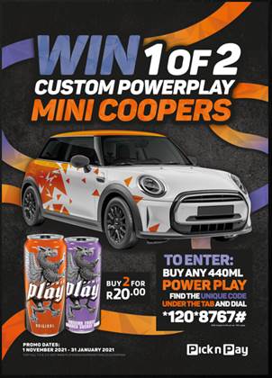 Strike Mobile Power Play Win 1 of 2 Mini Coopers with PNP Promotion 
