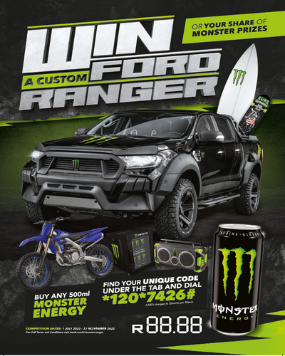 WIN a Ford Ranger to the value of R1 197 021,87, and other prizes: