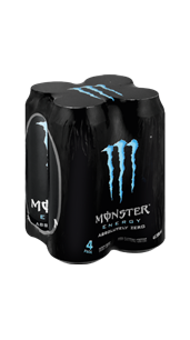 Monster Absolute Zero Ab Zero 4 Pack