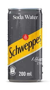 Schweppes Soda Water 200ML CANS
