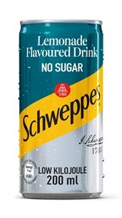 Schweppes Lemonade No Sugar 200ML CANS