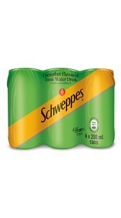 Schweppes Cucumber 200ML CANS 6 PACK